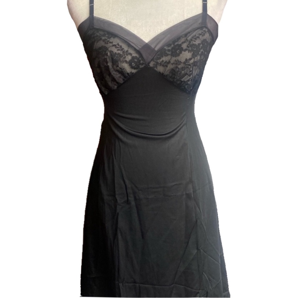 Vintage Van Raalte Black Slip Dress